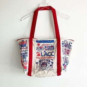 Julia Gash LACC Tote Bag Los Angeles Community College LA City CA Red Blue